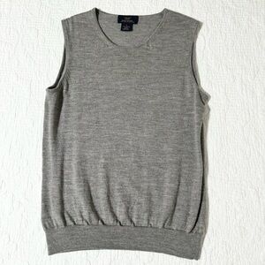 BROOKS BROTHERS 100% Italian Merino Wool Sleeveless Sweater Vest